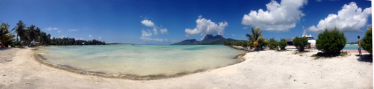 Beautiful seascape of Bora Bora Beautiful seascape of Bora Bora
