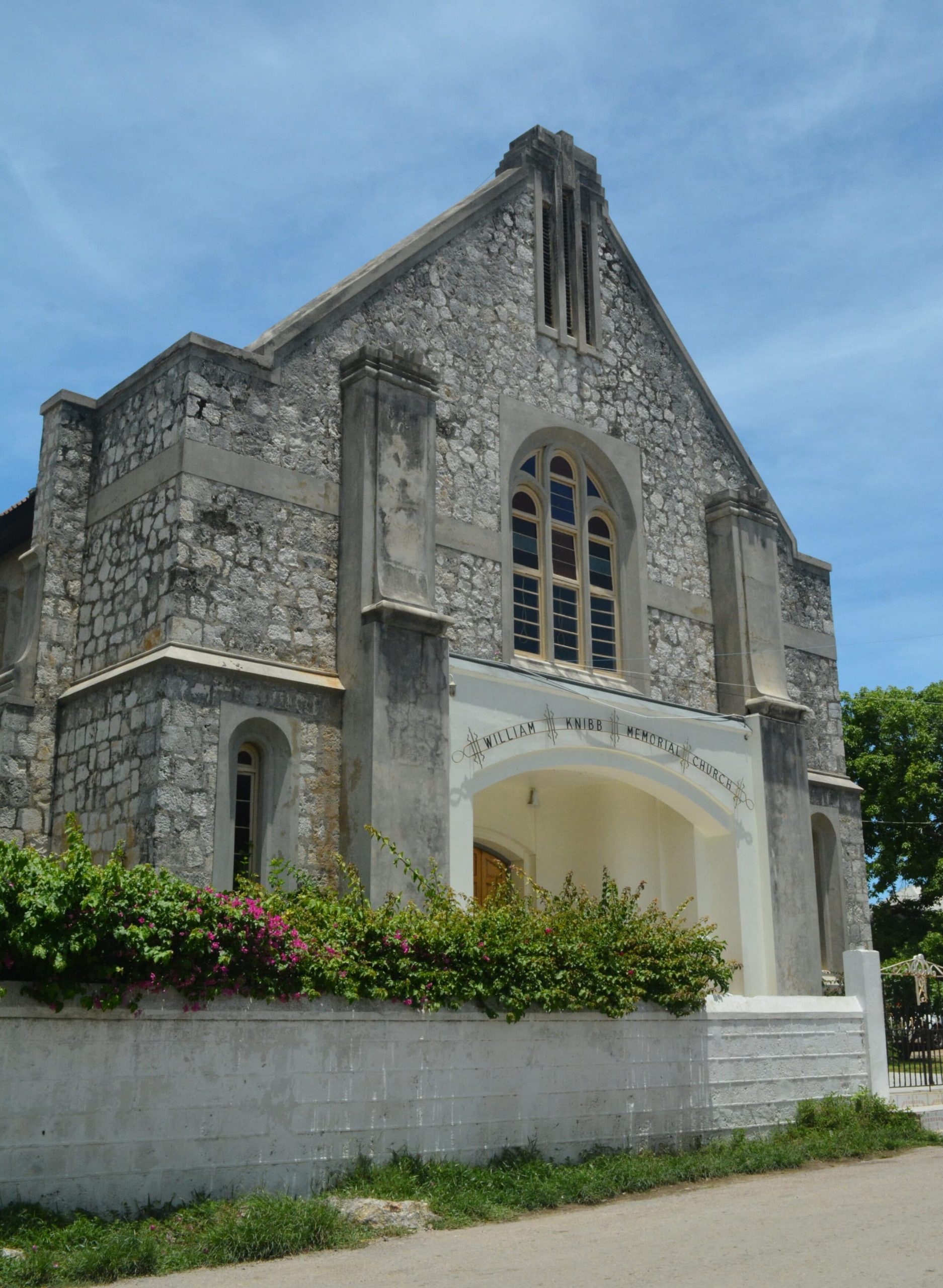 William Knibb Memorial Baptist Church located in the original place in Falmouth.