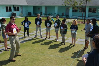 Our class building a mangrove food web