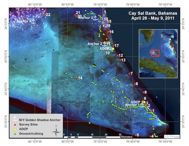 F_Cay Sal Survey Sites Cay Sal science team