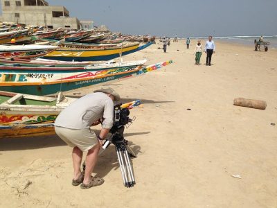 Filming in Dakar