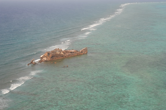 Ship Wreck on Hogsty Reef