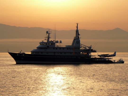 M/Y Golden Shadow amongst a golden sunset M/Y Golden Shadow amongst a golden sunset