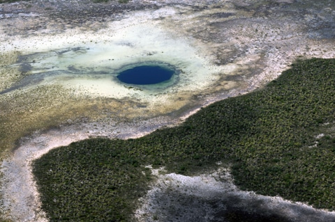 Blue hole on Andros Island Blue hole on Andros Island