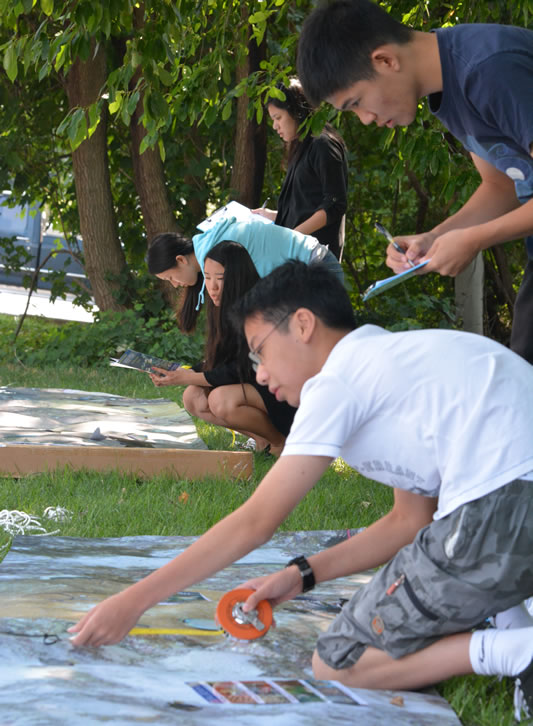 NOSB Marine Science Competition students conduct various coral reef surveys.