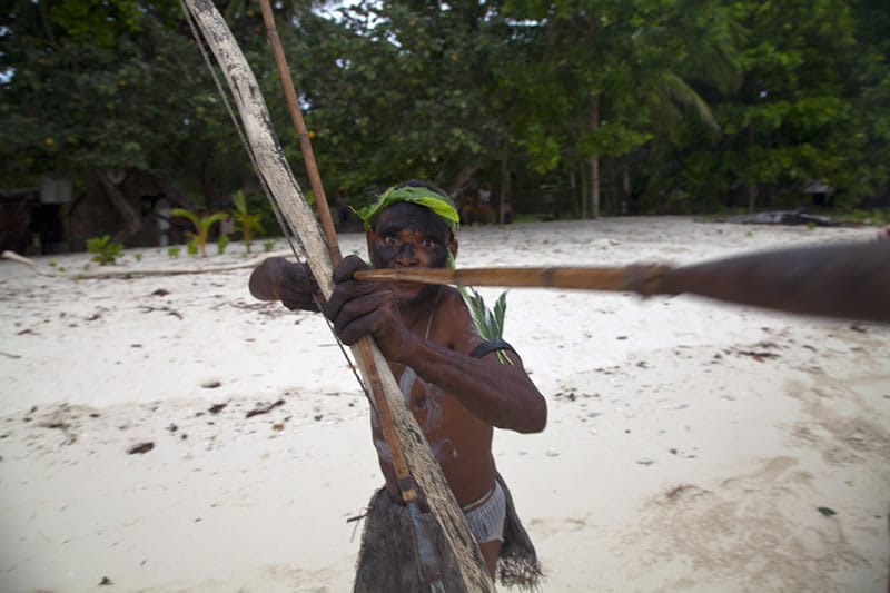 Welcome Ceremony: Warrier with Bow and Arrow