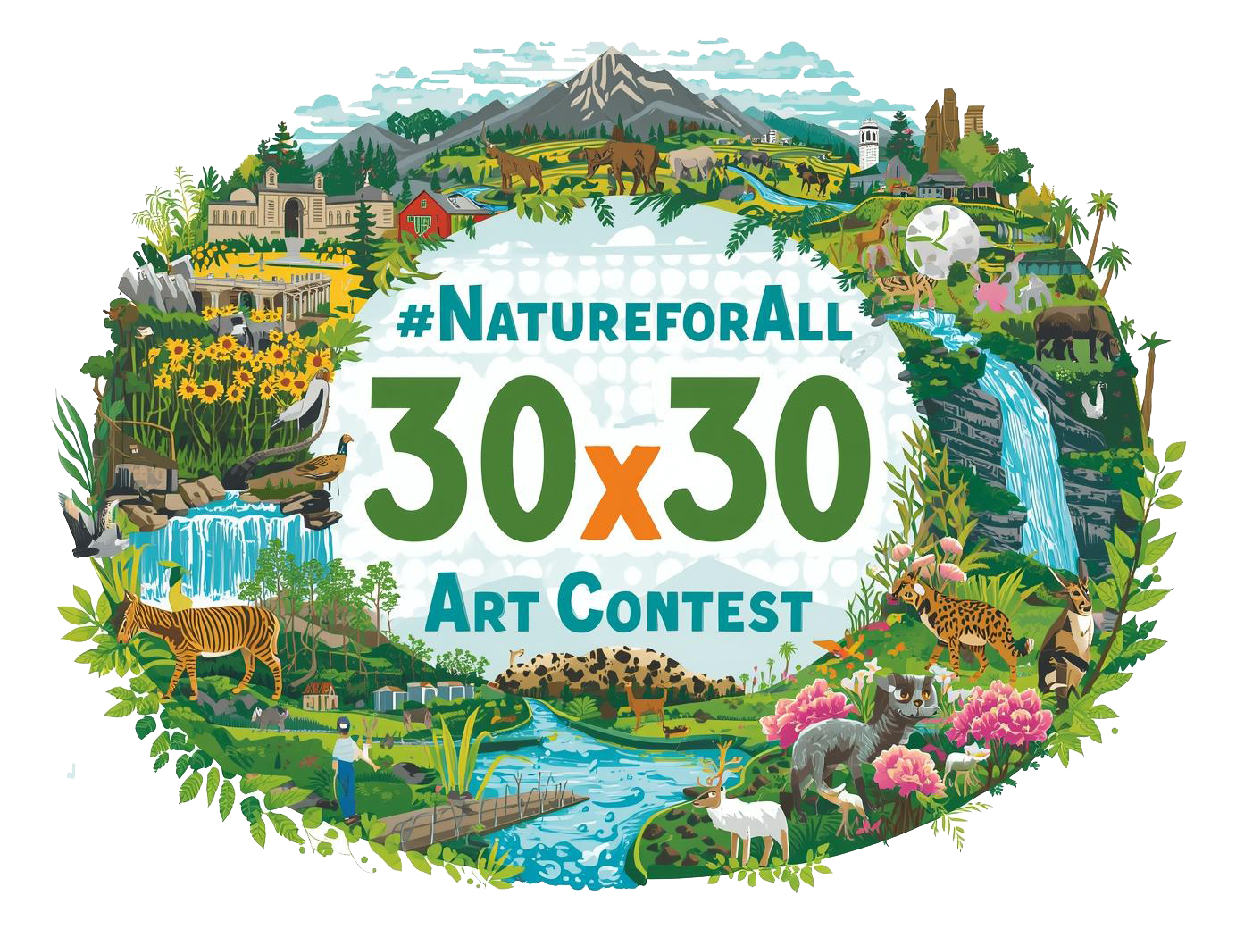 Imagine a Greener, Bluer Future: Join the #NatureForAll 30x30 Art Contest