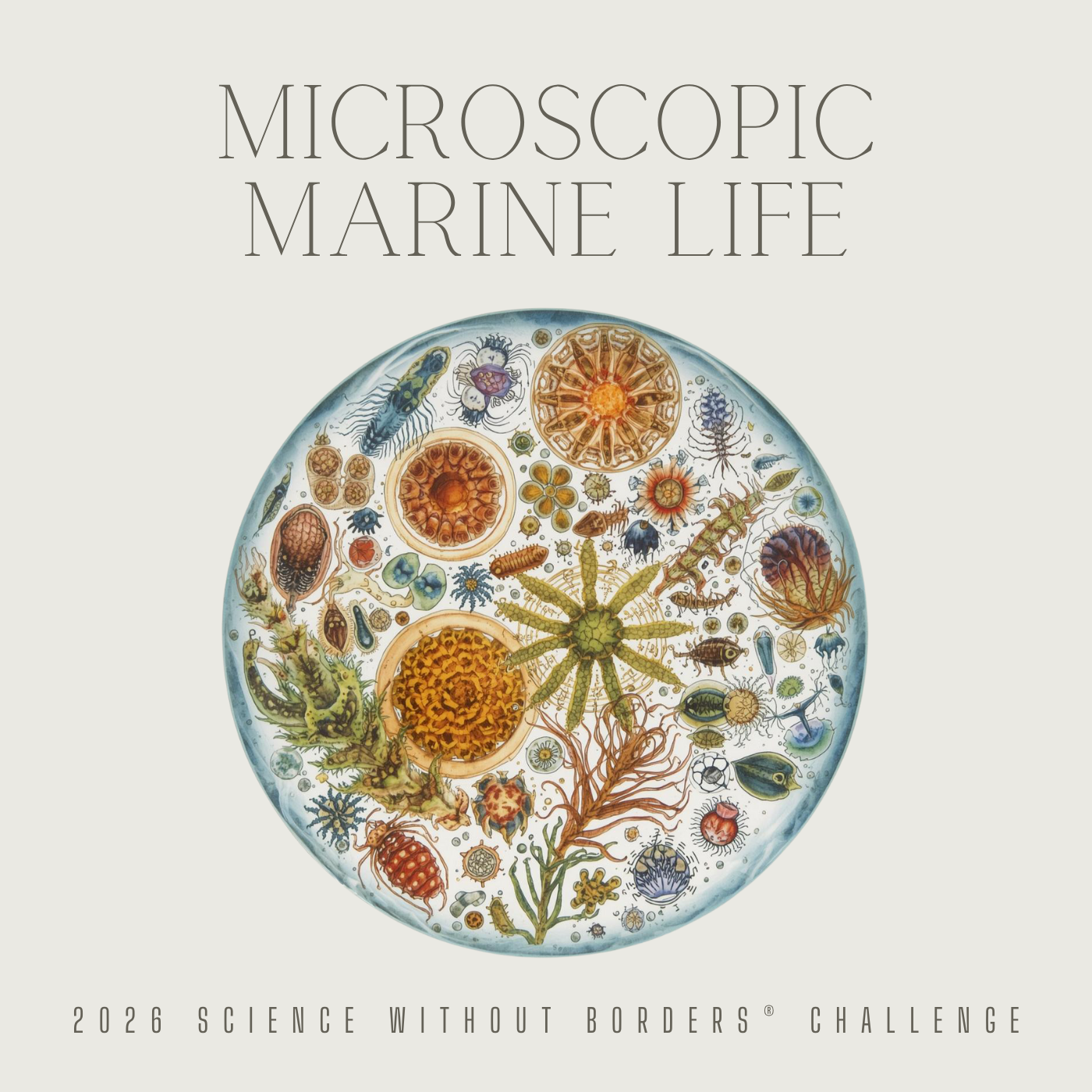 Announcing our 14th Annual Science Without Borders® Challenge Art Contest! This year’s theme is Microscopic Marine Life