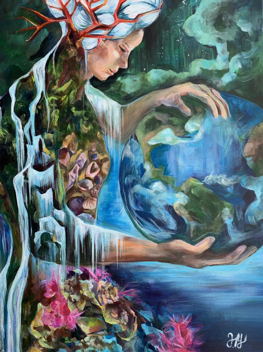 THIRD PLACE: “Water of Gaea” by Tianyi Jia, Age 16, New Jersey, USA THIRD PLACE: “Water of Gaea” by Tianyi Jia, Age 16, New Jersey, USA