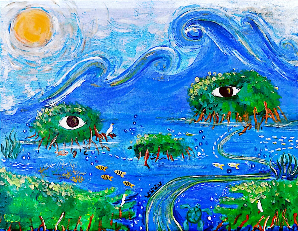 "Mangroveman" by Zhaoxi Du, Age 13, China