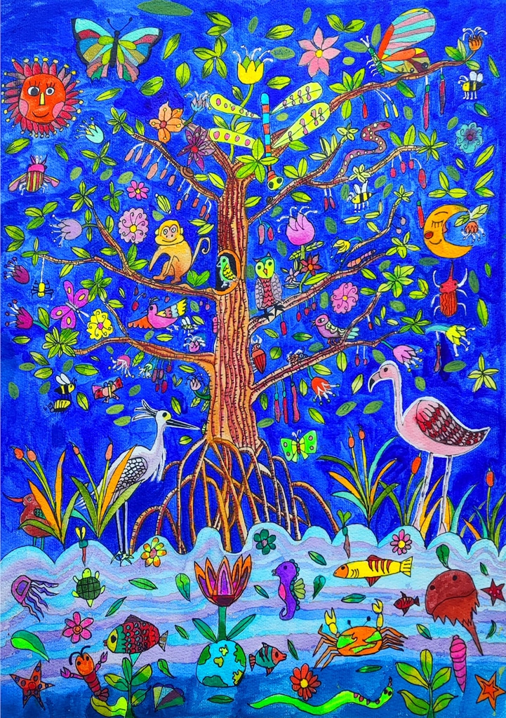 "The Spirit of the Tree" by Pinyao Huang, Age 12, China