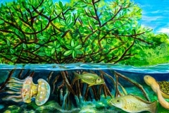 "Home of Our Mangrove Creatures" by Gwyneth Chun, Age 13, Republic of Korea