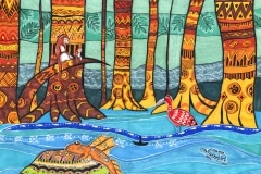 "Where Trees Grow Out of the Sea" by Alexandra Kirillova, Age 12, Russian Federation