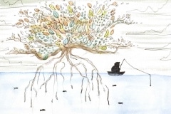 "Man in the Mangroves" by Athena Wilson, Age 16, California, United States of America