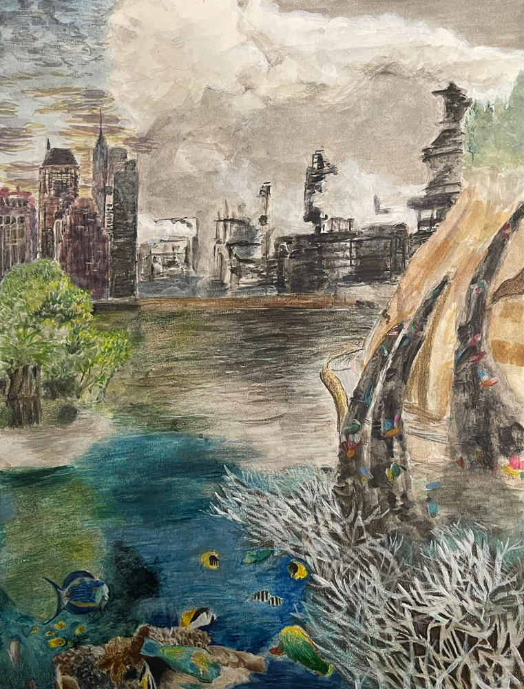 "Wastewater Management and Blue Carbon" by Viola Chang, Age 11, Canada