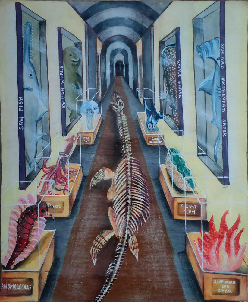 "The Dark Journey Ahead" by Ridham Agarwal, Age 14, India